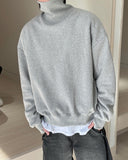 Turtleneck brushed sweatshirt