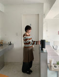 Nellady Stripe Round Crop Cardigan