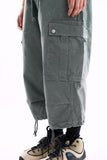 Positano wrinkle cargo capri pants