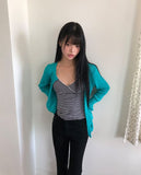 Mur Summer Ribbed Cardigan