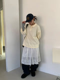 Melfi Waffle Shirring Collar Tee