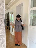 Setomo washed wide cotton pants