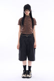 Ripi carpenter bermuda denim pants