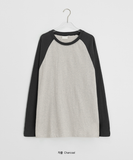 [Unisex] Teln Raglan Overfit Long Sleeve Tee