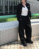 Tion Buckle Pintuck Wide Pants