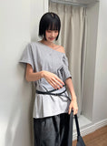 (2-WAY) BUTTON LOOSE TEE