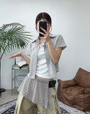 Monita Check Crop Shirt
