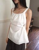 semble hole string sleeveless blouse