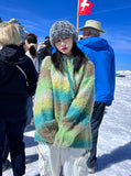 Pallete snow mohair hoodie