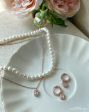 Ola cubic pearl earring