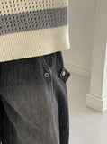 [unisex] Rigel Summer Banding Denim Balloon Pants