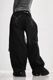 Utility loop wide pants