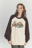 SNACK CAT Raglan Sweatshirt