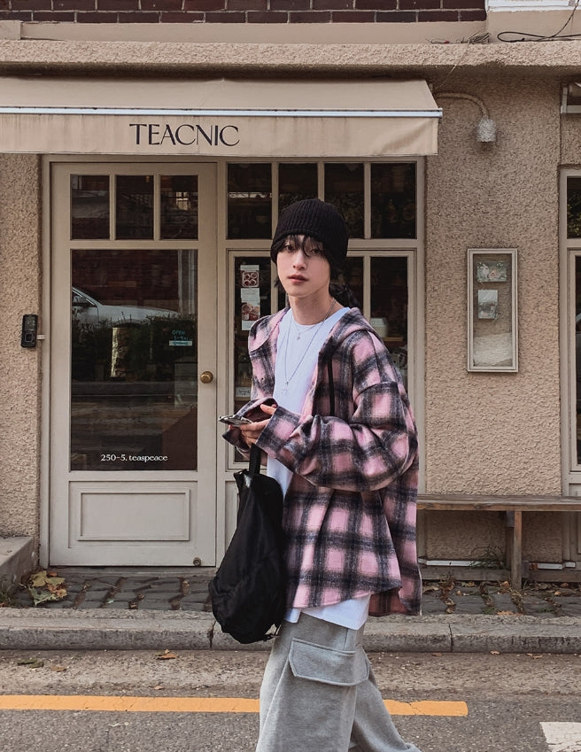 トップス 2PLAN balloon check shirt 2plan (ツープラン) - キャンディフードバルーンチェックシャツ