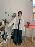 Telend Raw Denim Wide Pants