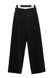 Bevel Rivet Cotton Pants