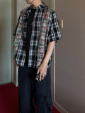 Patchwork Half Shirt