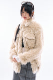 Marie light fur jacket