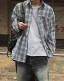 Jetty Seersucker Overfit Check Shirt