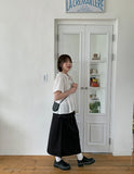 Niola Dot Nylon Layered Long Skirt