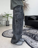 Tones Washed Multi Cargo Denim Pants