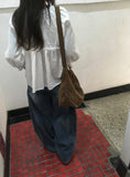 Gizeh Frill Ribbon Blouse