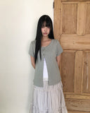 Daren Punched Short Sleeve Cardigan