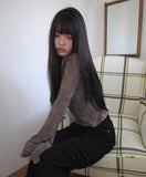Beden Lace V-Neck Long Sleeve T-Shirt