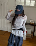 Happy Mix Net Slit Knit