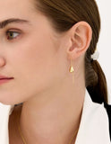 Champagne Moon Dew Drop Silver Darling Earrings