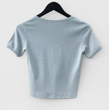 Lume Slim Round Neck Short Sleeve Tee