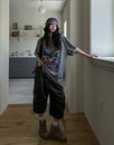 Military Layered Strap Bermuda Pants