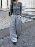 Rhythm Diagonal Unbalanced Button Hood Long Sleeve T-shirt
