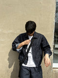 Twin cut denim jacket