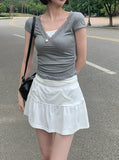 Nose Pocket Training Flare Mini Skirt
