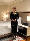 Older Cubic Bolero Velvet Long One Piece