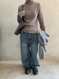 Novet Stripe Frill Half Polar Tee