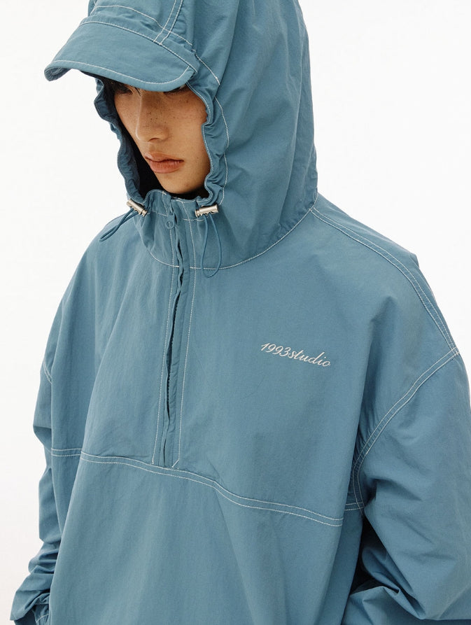 【1993studio】24SS★ Color Matching Stitch Hood Anorak 1993studio】24SS☆ Color Matching Stitch Hood Anorak