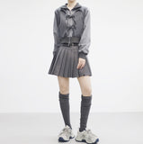 Bonnie Two Way Ribbon Zip-Up
