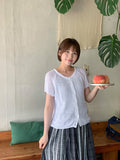 Hitu Summer Openwork Knit Short Sleeve Cardigan