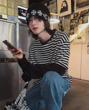 Odd Stripe Layered T-Shirt