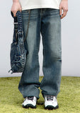 PINCH WIND SEMI WIDE DENIM PANTS