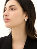 H Edition (M) Matte Castanets Square Earrings