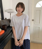 Cohan Pleats Crop Short Sleeve Tee