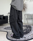 Leso wide zipper cargo pants