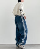 Devi Track Balloon Denim Pants
