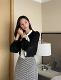 Hepin Ribbon Tie Blouse