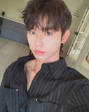 Roden Corduroy Striped Rivet Shirt