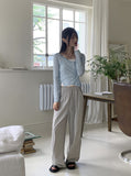 Bencho Cool Nylon Refrigerator Chalang Banding Long Wide Pants