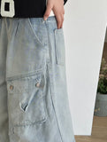 Donnob Denim Bermuda Cargo Pants